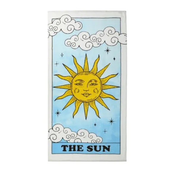 Other - Beach Towel The Sun Tarot Pattern Pool Bathroom Towel